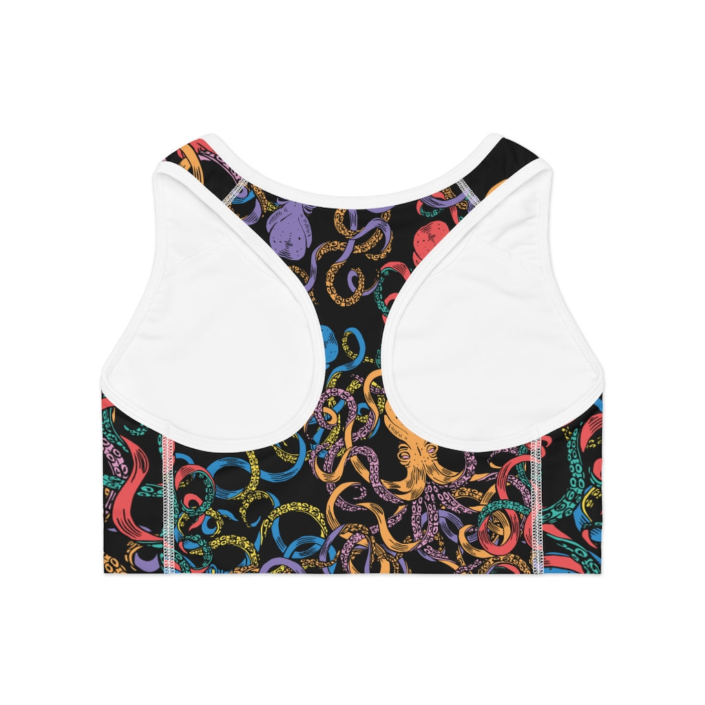Octopus Print Sports Bra
